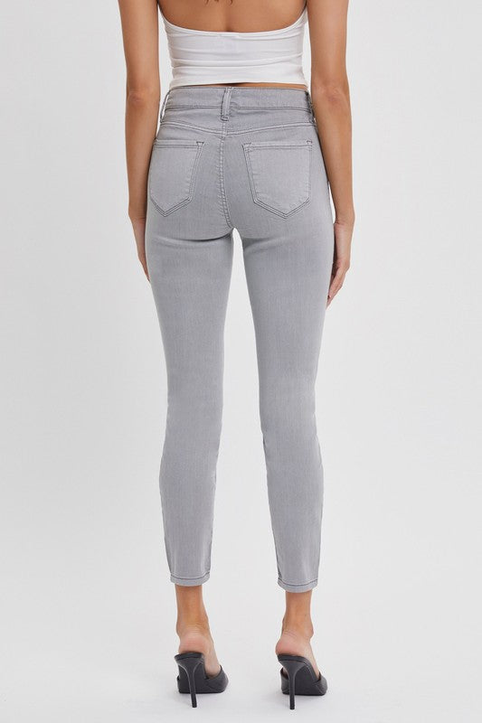 The Nikki Mid Rise Cropped Skinny Jeans