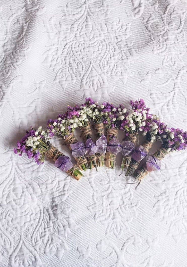 CharlieHaze - Amethyst, Lavender and Palo Santo Smudge Stick