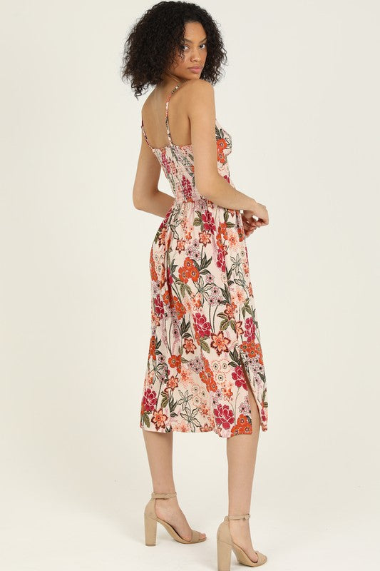 Evita Twist Midi  Sun Dress
