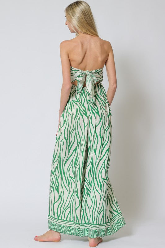Iris Tube Tie Back Jumpsuit