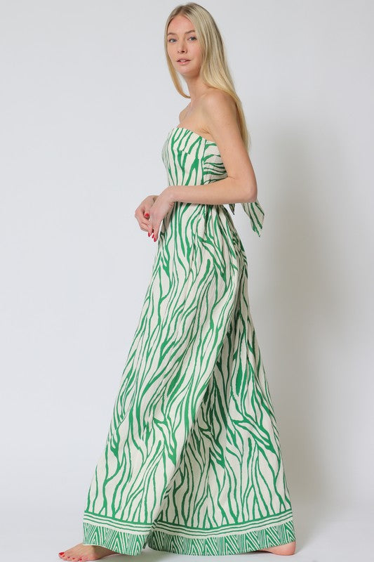 Iris Tube Tie Back Jumpsuit