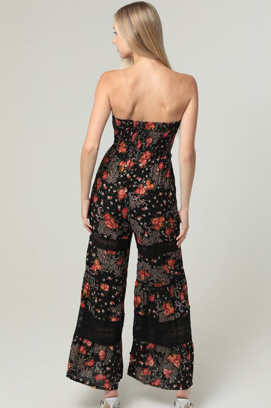 Selena Floral Lace Jumpsuit