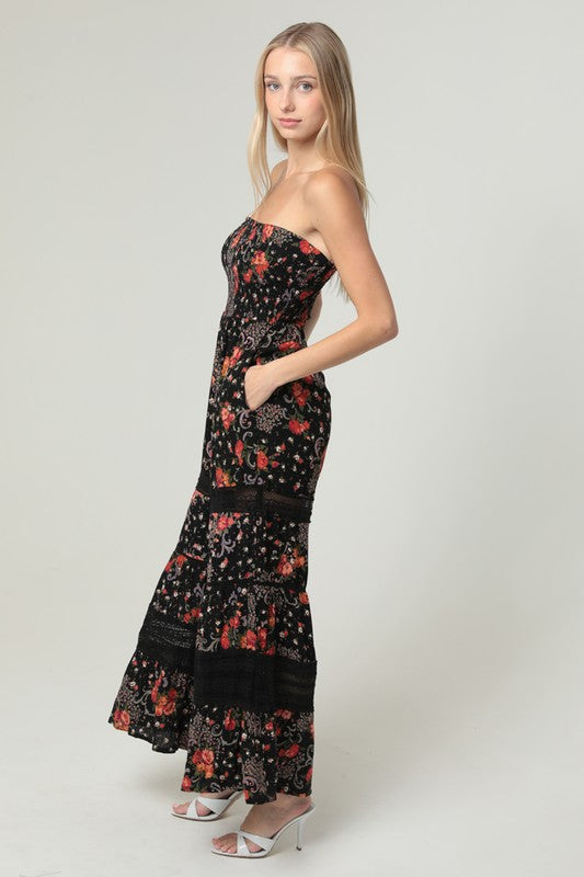 Selena Floral Lace Jumpsuit
