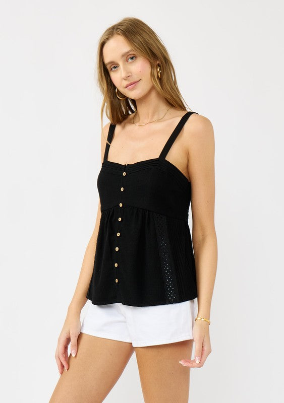 Amara Button Down Tank