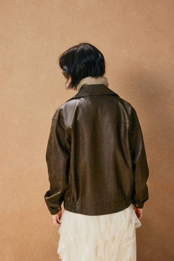Beatrice Faux Leather Jacket