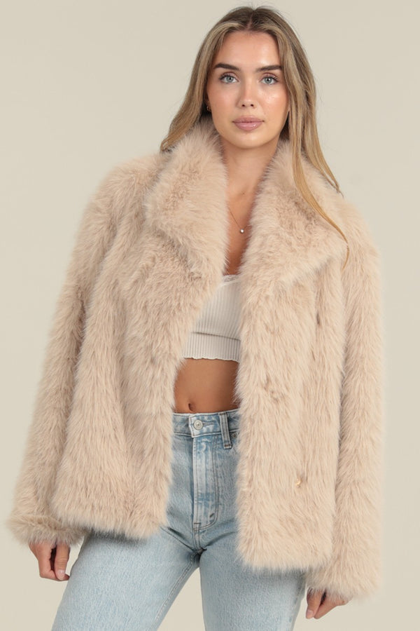 Evelyn Faux Fur Jacket
