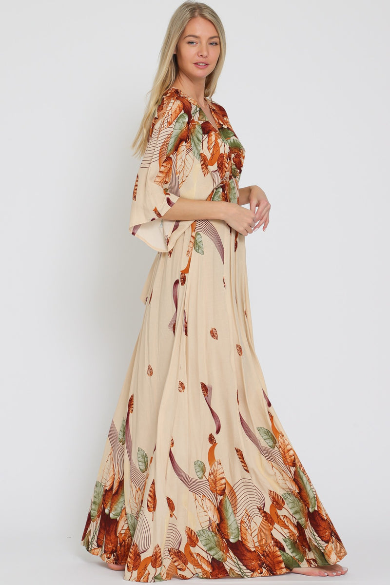 Farrah Kimono Sleeve Maxi