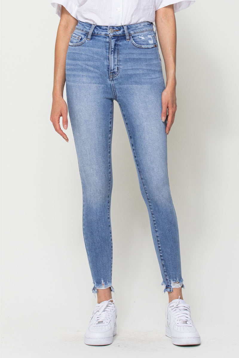The Kyla High Rise Ankle Skinny Jeans
