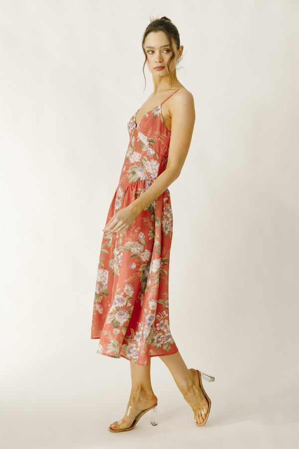 Gwen Floral Midi Dress