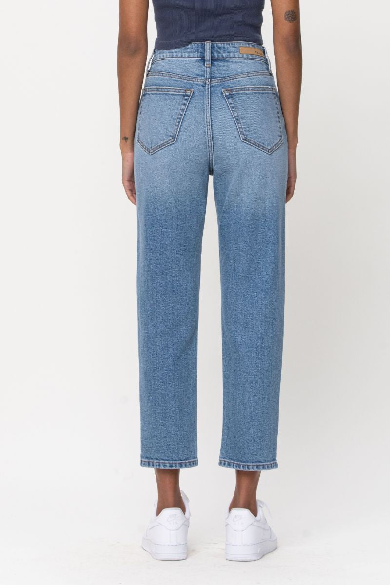 The Gianna High Rise Cropped Straight Jeans