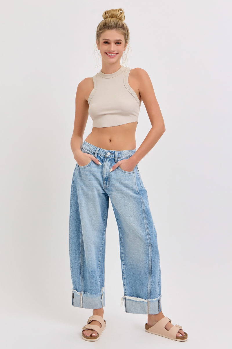 Miley Barrel Leg Jean