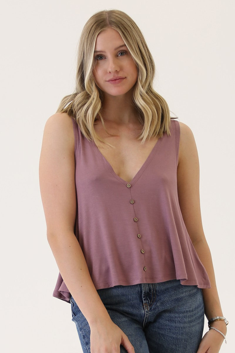 Rue Button Up Tank