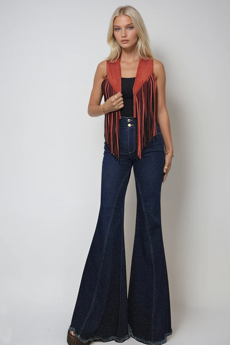 Kelsi Fringe Suede Vest