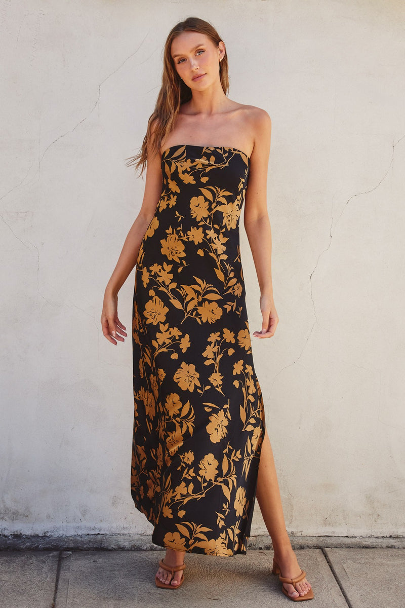 Zendaya Satin Maxi The Sol Shine Zendaya Satin Maxi The Sol Shine