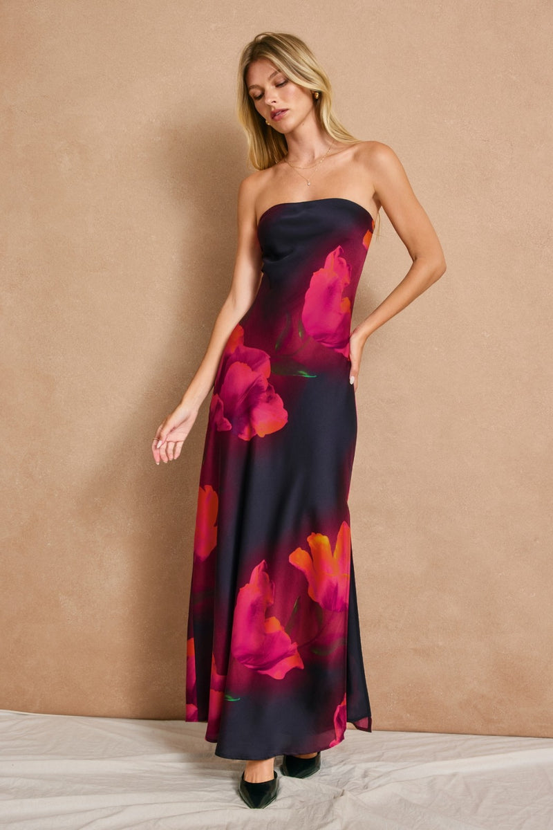 Zendaya Satin Maxi The Sol Shine Zendaya Satin Maxi The Sol Shine