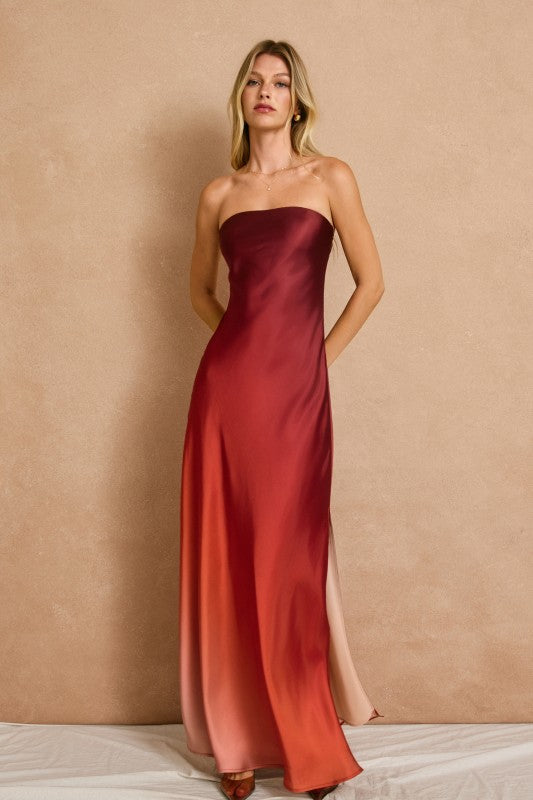 Zendaya Satin Maxi