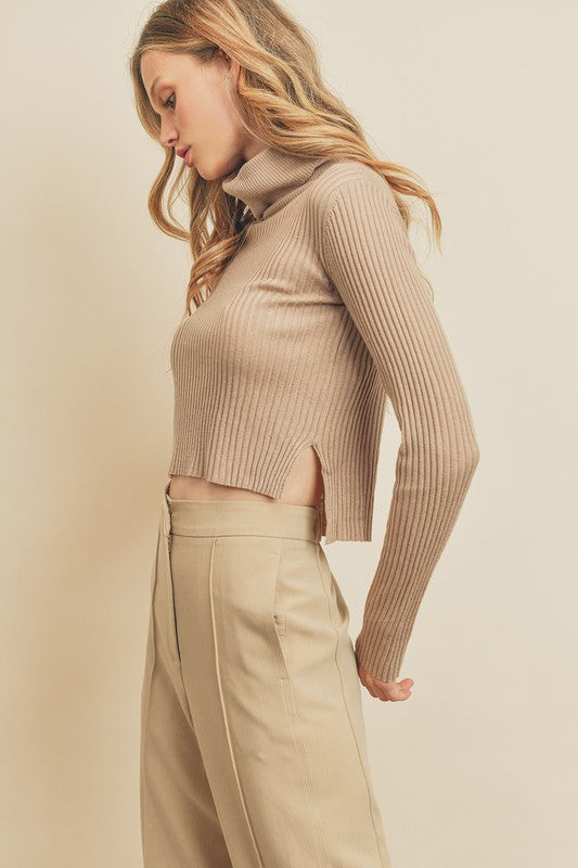 The Lucy Cropped Turtle Neck