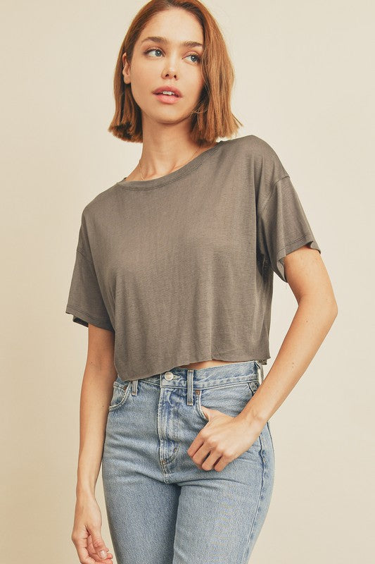 The Cropped Basic Tee